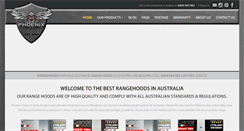 Desktop Screenshot of commercialrangehoods.com.au