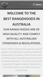 Mobile Screenshot of commercialrangehoods.com.au